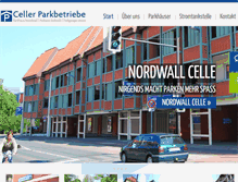 Tablet Screenshot of celler-parkbetriebe.de
